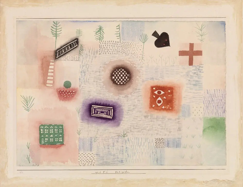 Panneaux de localisation (Ort-Zeichen) - Paul Klee - Alpha Reproduction