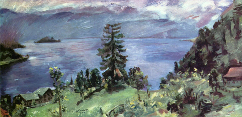 Panorama del lago Walchensee, vista dal Kanzel - Lovis Corinth