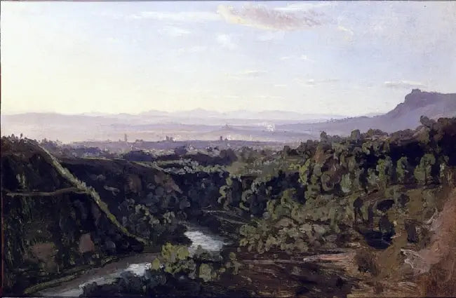 Papigno, rive scoscese e boscose - Jean-Baptiste Camille Corot