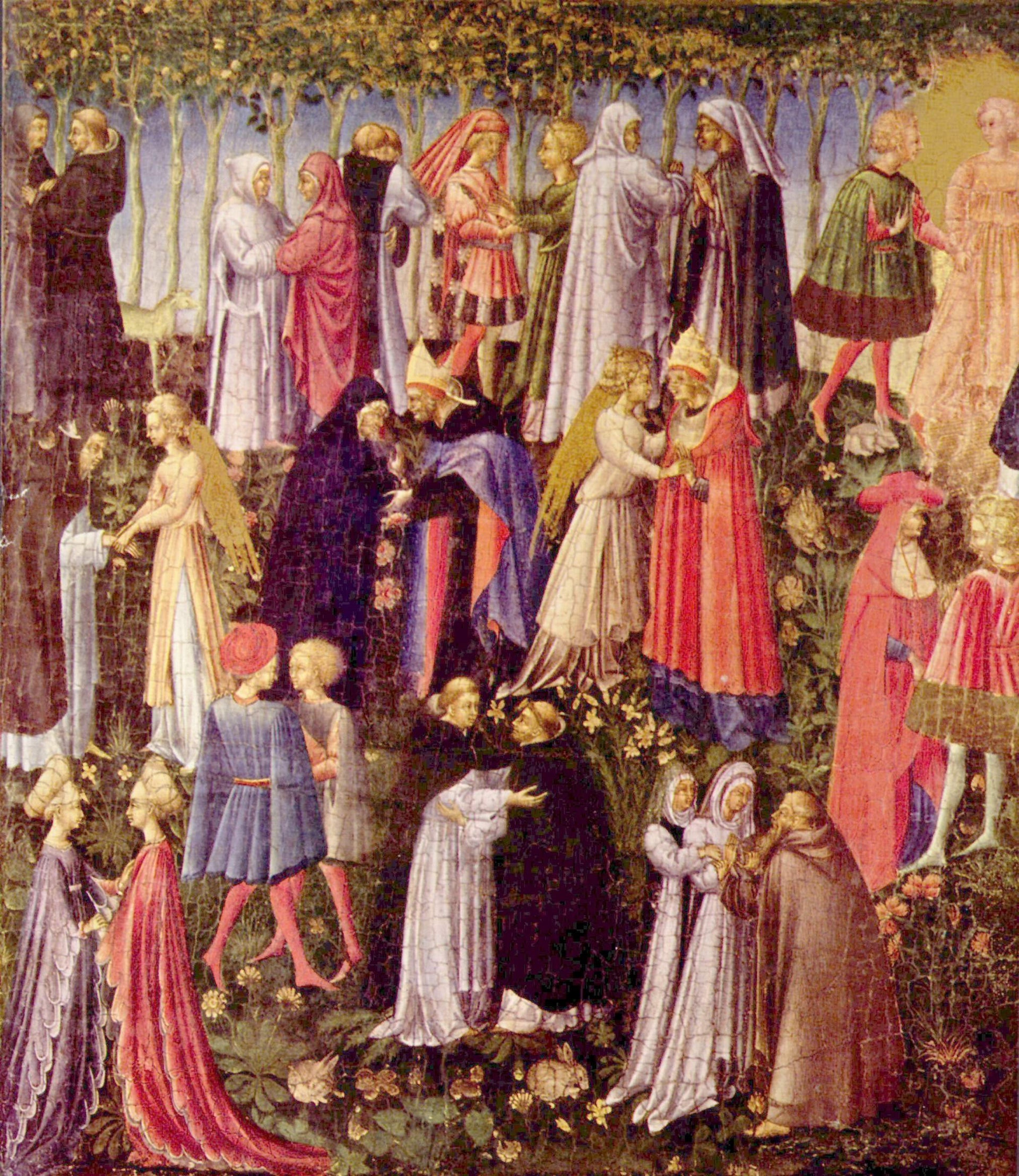 Paradis - Giovanni di Paolo image 1 copie de tableau peinte à la main
