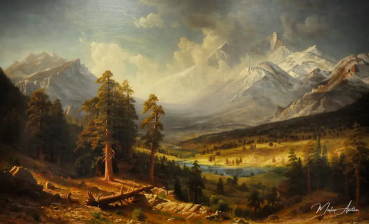 Parc d'Estes, longs peak - Albert Bierstadt - Reproductions de tableaux et peintures haut de gamme