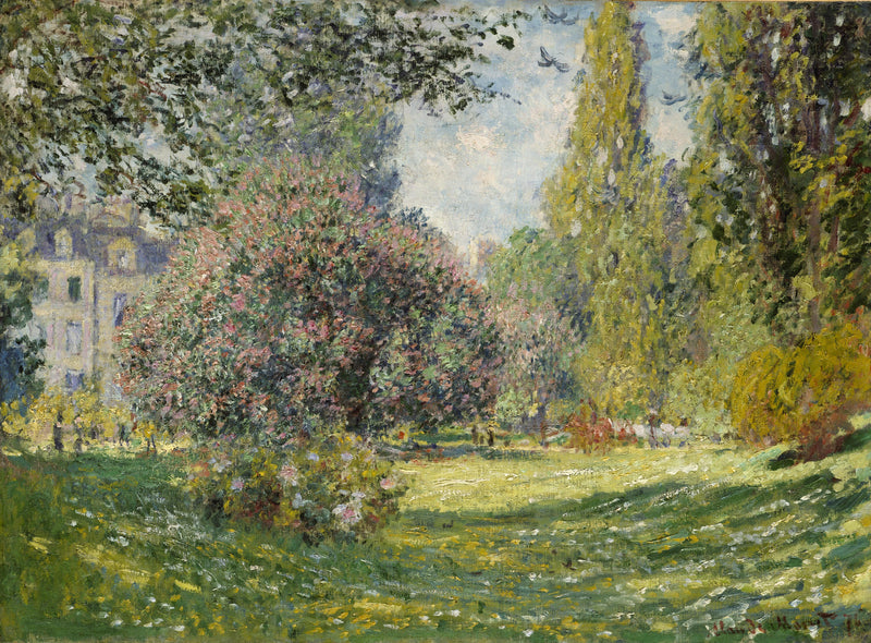 Paesaggio: Parco Monceau W398 - Claude Monet