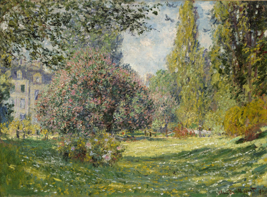 Paesaggio: Parco Monceau W398 - Claude Monet