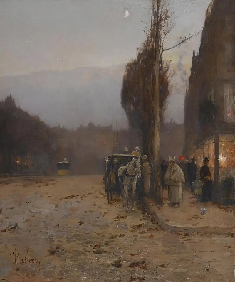 Parigi al tramonto - Childe Hassam