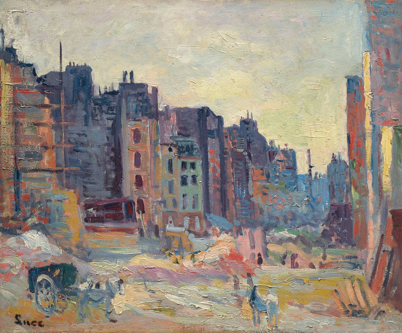 Parigi, Il perforamento di via Réaumur - Maximilien Luce