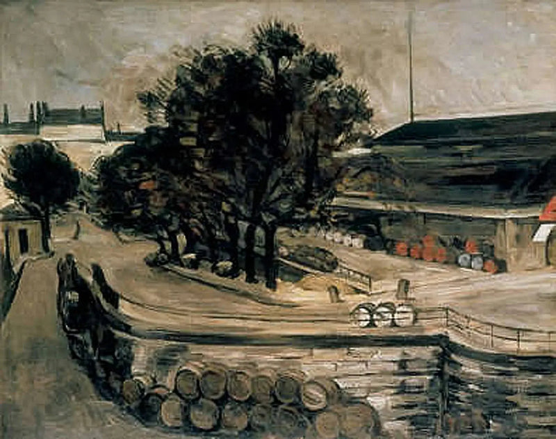 Parigi, molo di Jussieu (la hall del vino) - Paul Cézanne