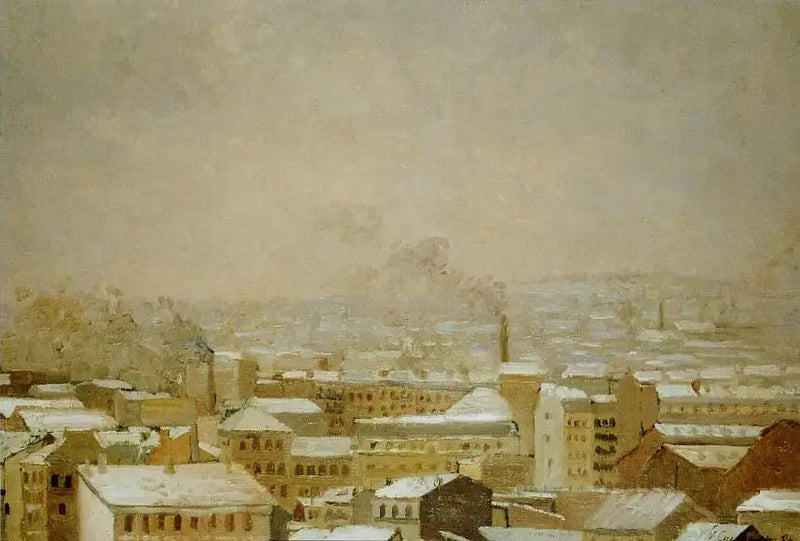 Parigi sotto la neve - Gustave Caillebotte