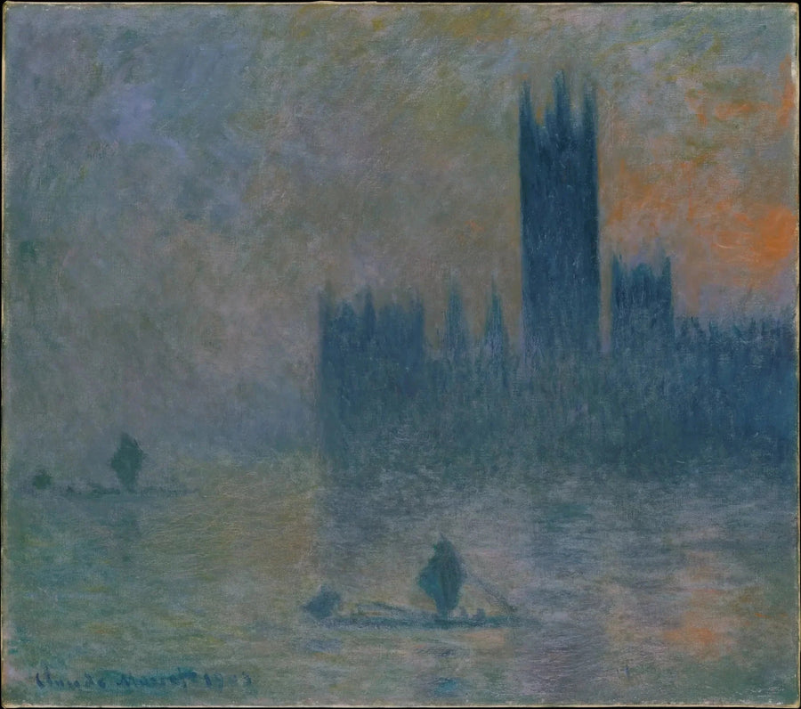 Londra, il Parlamento (Effetto nebbia) - Claude Monet