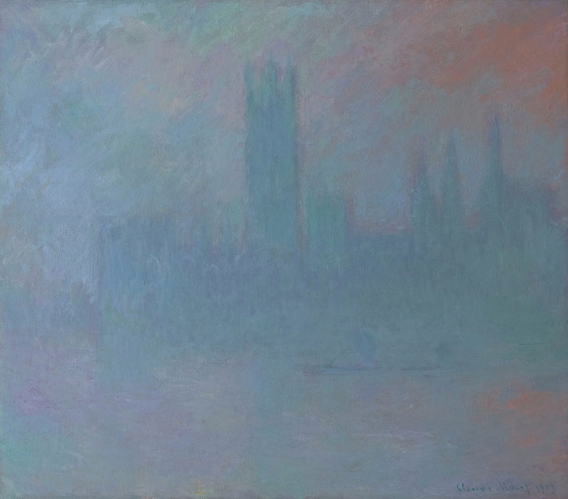 Il Parlamento, sinfonia in blu - Claude Monet