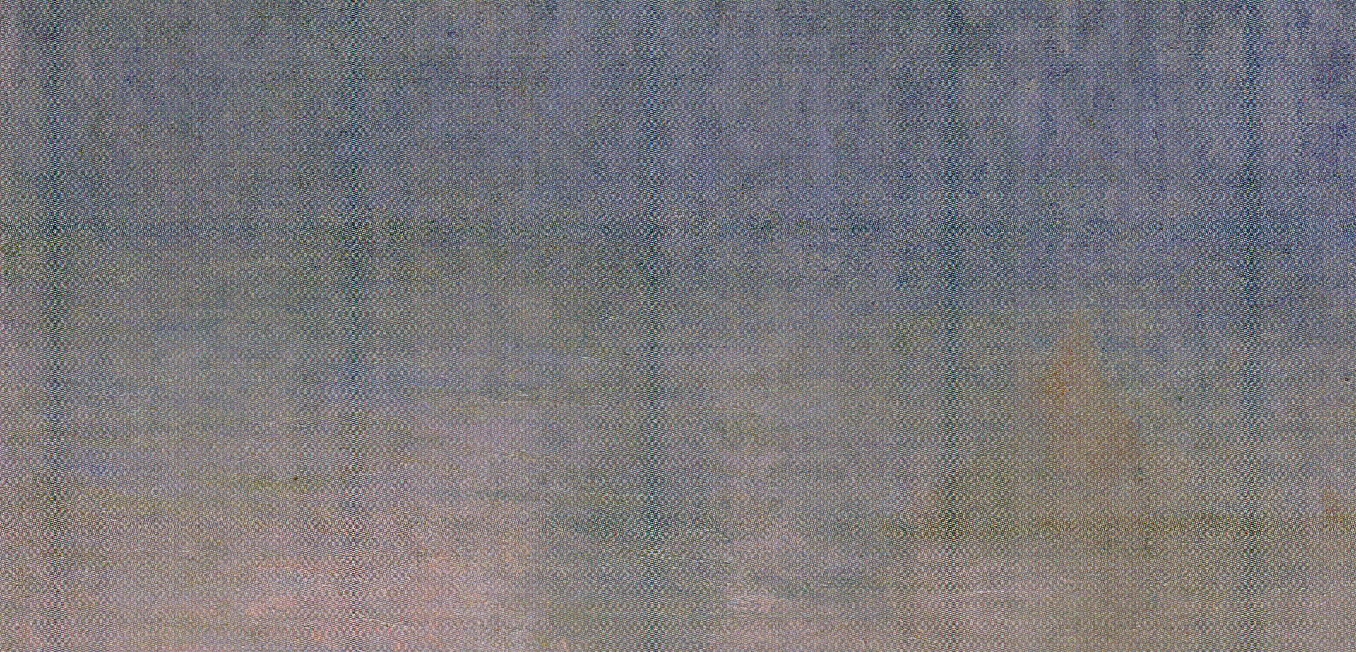 Détail de la Tamise et des reflets violets dans Le Parlement, symphonie en rose W1599