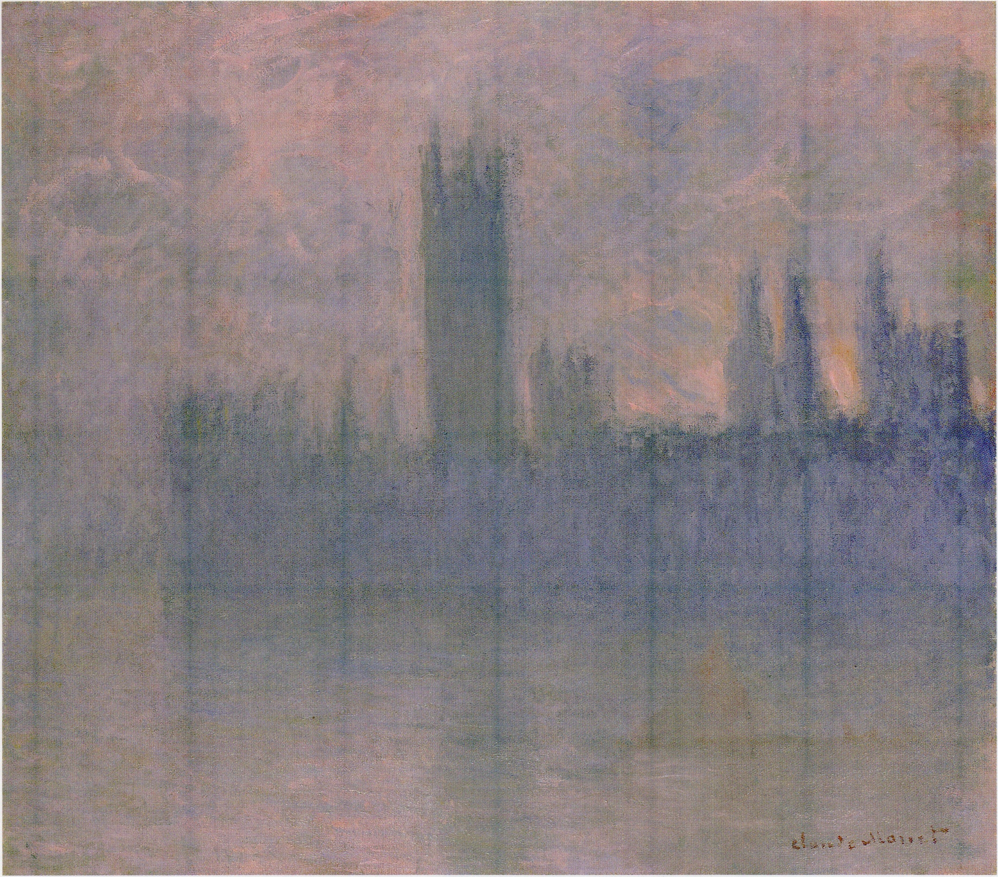Le Parlement, symphonie en rose de Claude Monet, 1900 – Pola Museum 006-0235, W1599