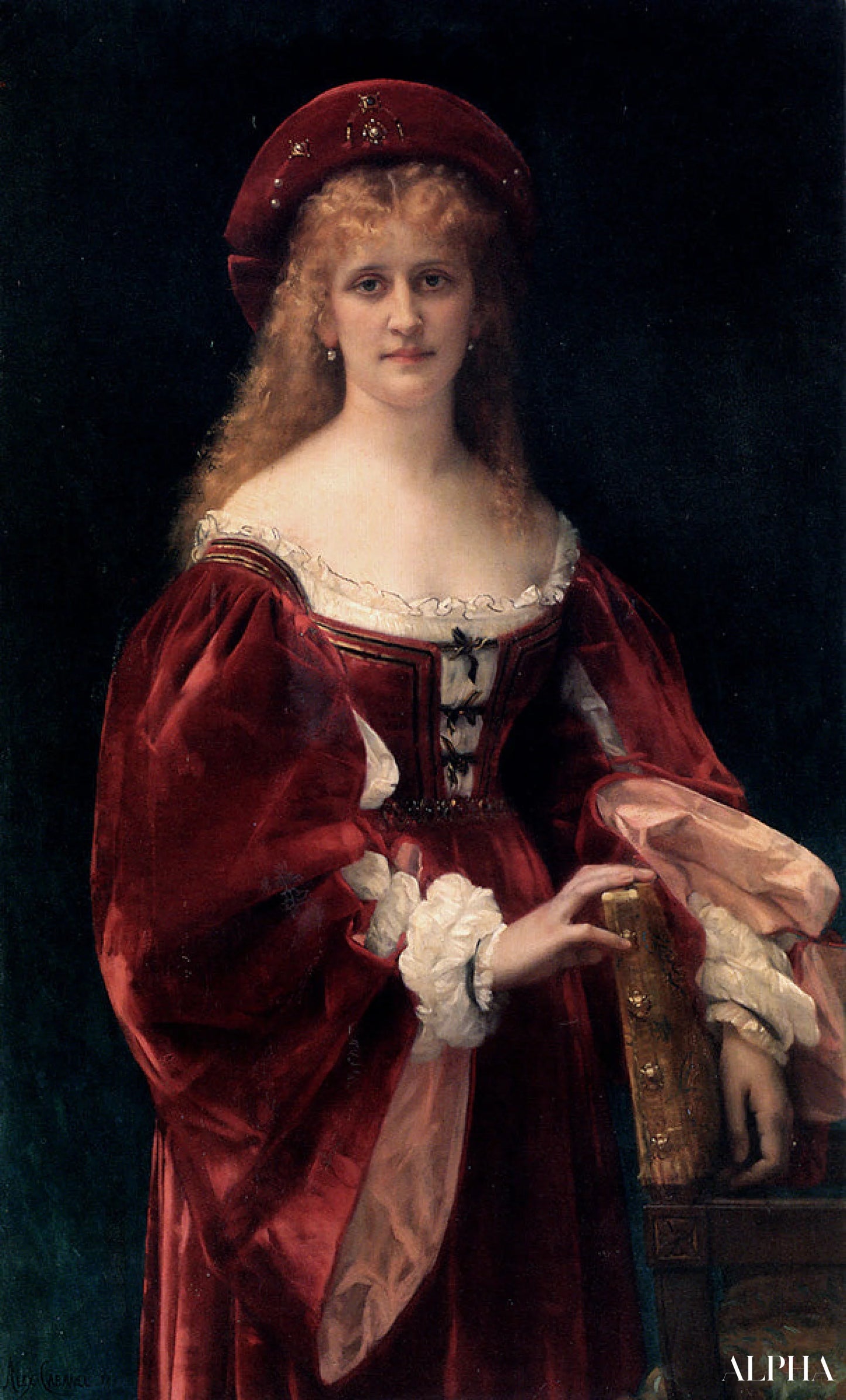 Partecipante di Venezia - Alexandre Cabanel - Riproduzioni di quadri e dipinti di alta gamma