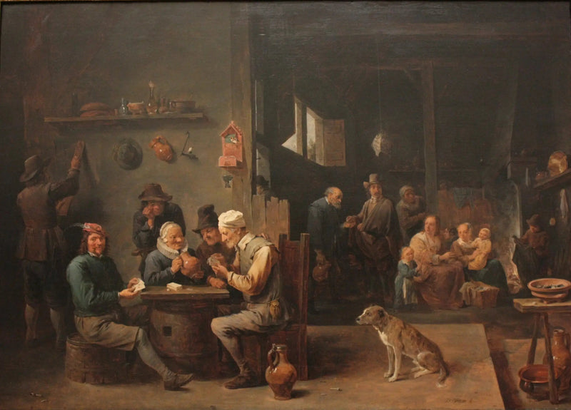 Partie di carte in un albergo - David Teniers il Giovane