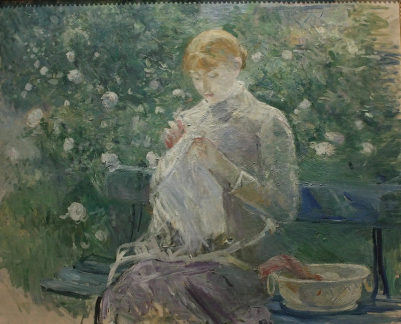 Pasie cugino nel giardino di Bougival - Berthe Morisot
