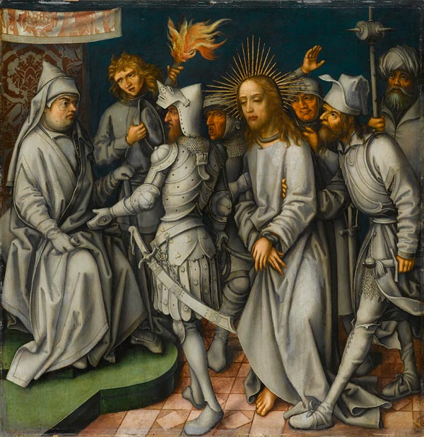 Passione grigia : Il Cristo davanti al sommo sacerdote - Hans Holbein il Vecchio