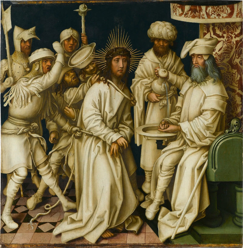 Passione grigia : Il Cristo davanti a Pilato - Hans Holbein il Vecchio