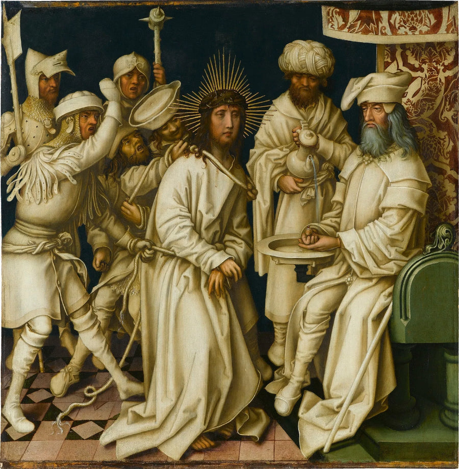 Passione grigia : Il Cristo davanti a Pilato - Hans Holbein il Vecchio