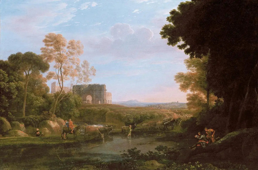 Pastorale con l'Arco di Costantino - Claude Lorrain