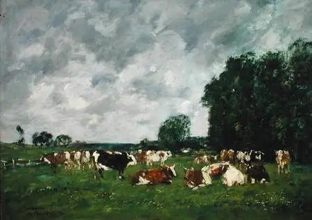 Pascolo a Fervaques - Eugène Boudin
