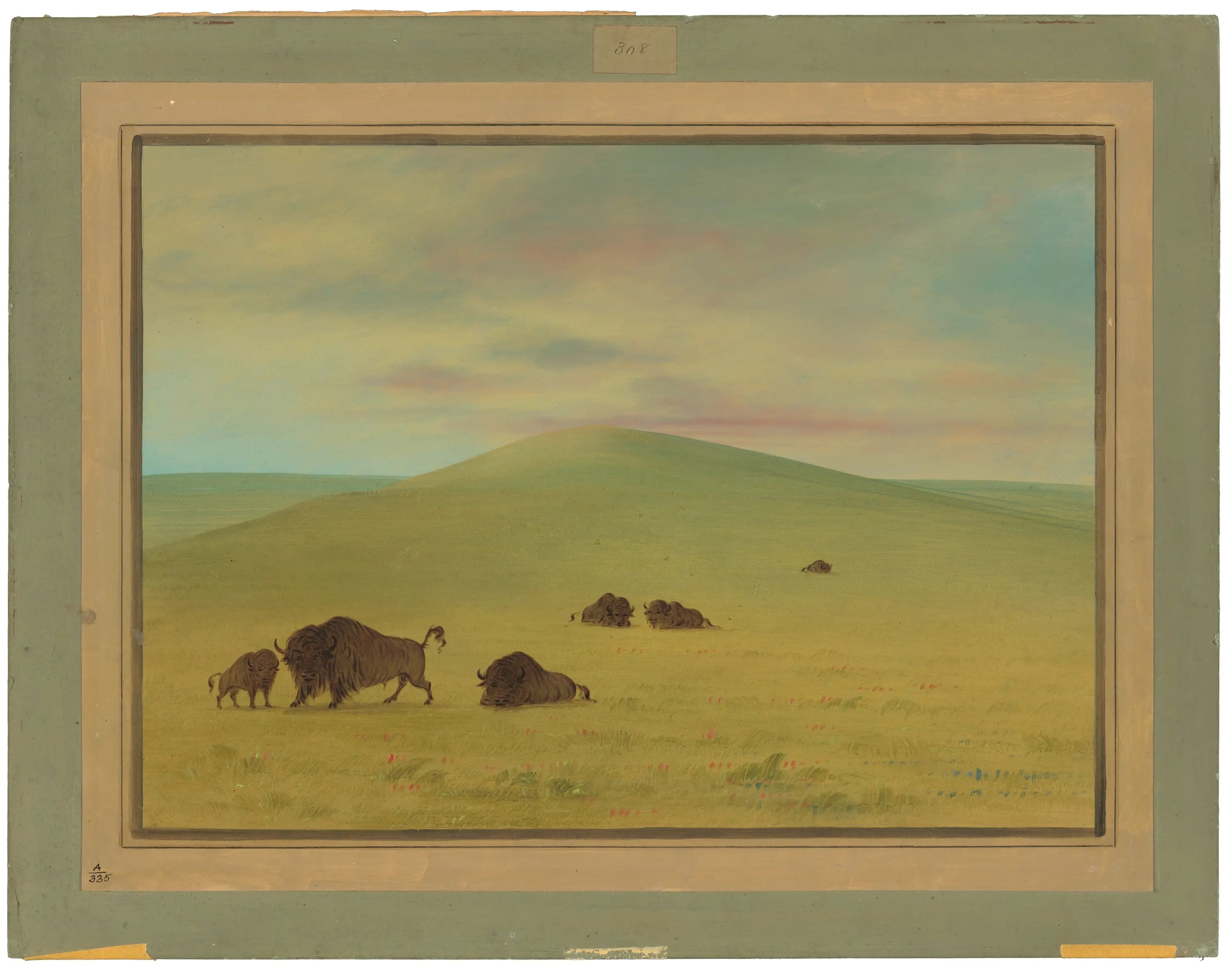 Pâturage américain - Prairies de la Platte - George Catlin - Alpha Reproduction