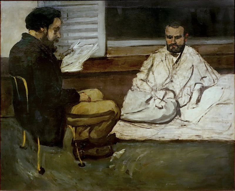 Paul Alexis che legge a Émile Zola - Paul Cézanne