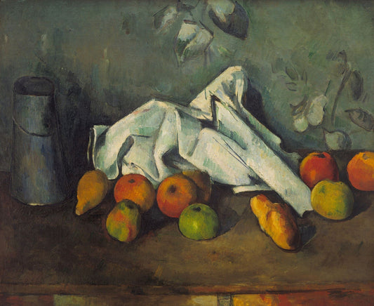 Bidon de lait et pommes - Paul Cézanne - Reproductions de tableaux et peintures haut de gamme