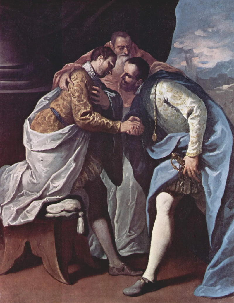 Paul III riconcilia Francesco I e Carlo V - Sebastiano Ricci
