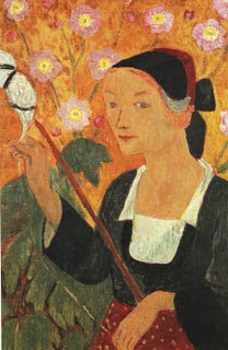 Fileuse aux anémones, peinture de Paul Sérusier