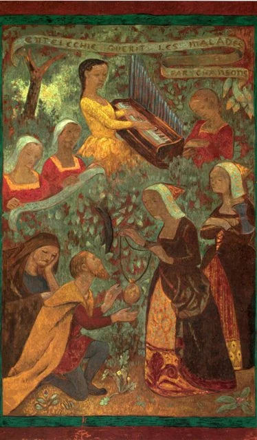 Entéléchie guérit les malades par chansons, peinture de Paul Sérusier