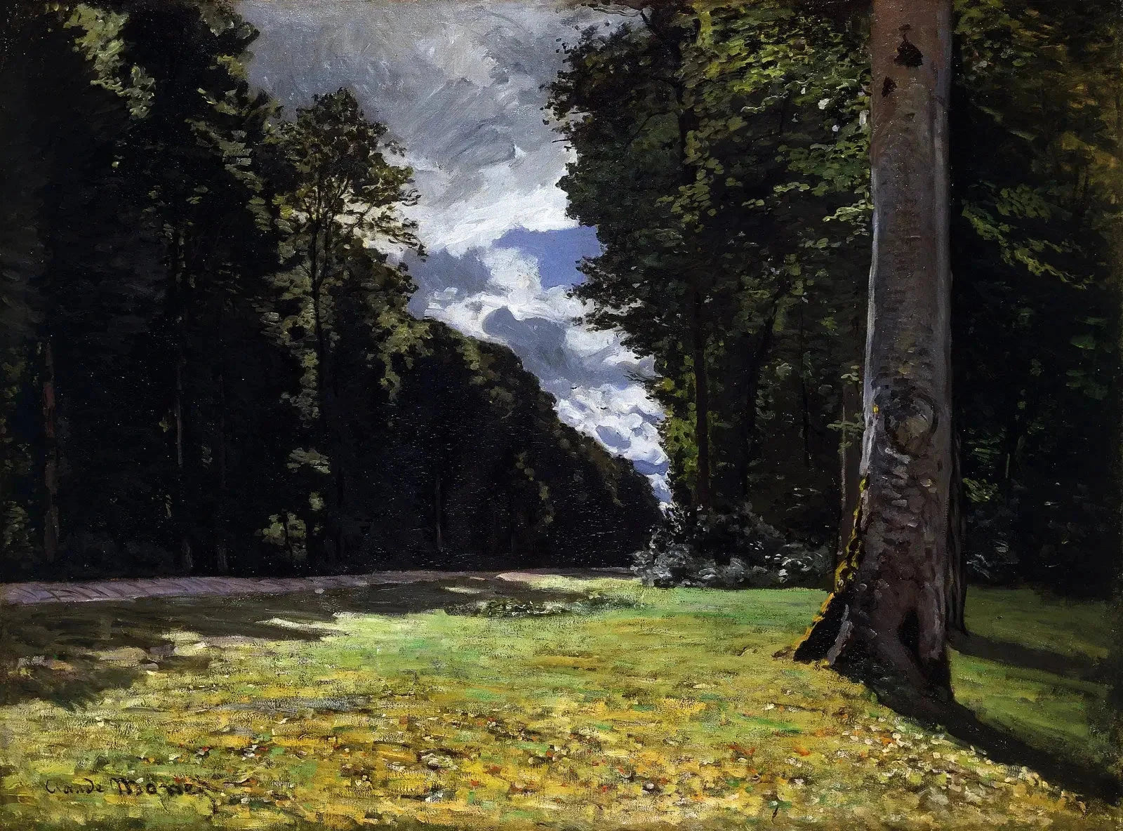 Le Pavé de Chailly dans la forêt de Fontainebleau W57 par Claude Monet, 1865, Ordrupgaard