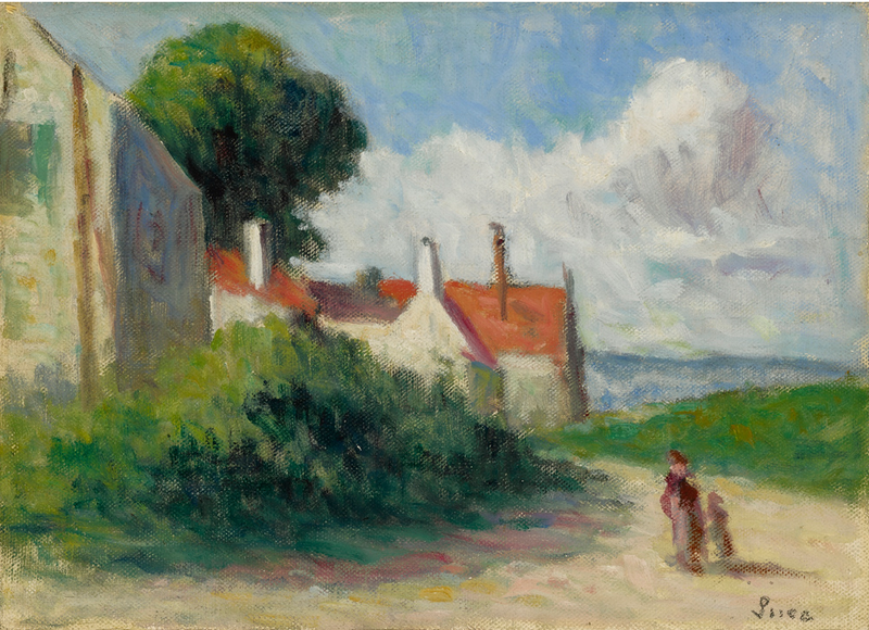 Paesaggio a Asquin-sous-Vézelay - Maximilien Luce