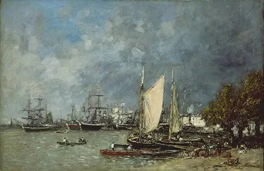 Paesaggio a Bordeaux - Eugène Boudin