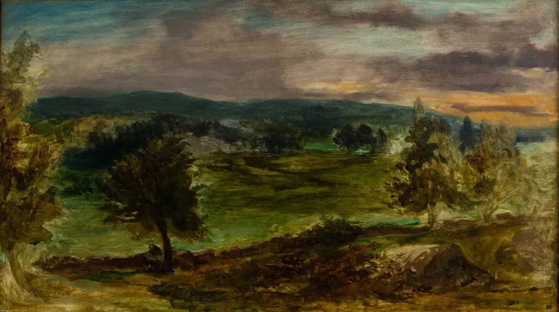 Paesaggio a Champrosay - Eugène Delacroix