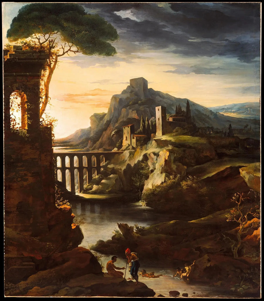 Paesaggio con acquedotto detto Il Sera - Théodore Géricault
