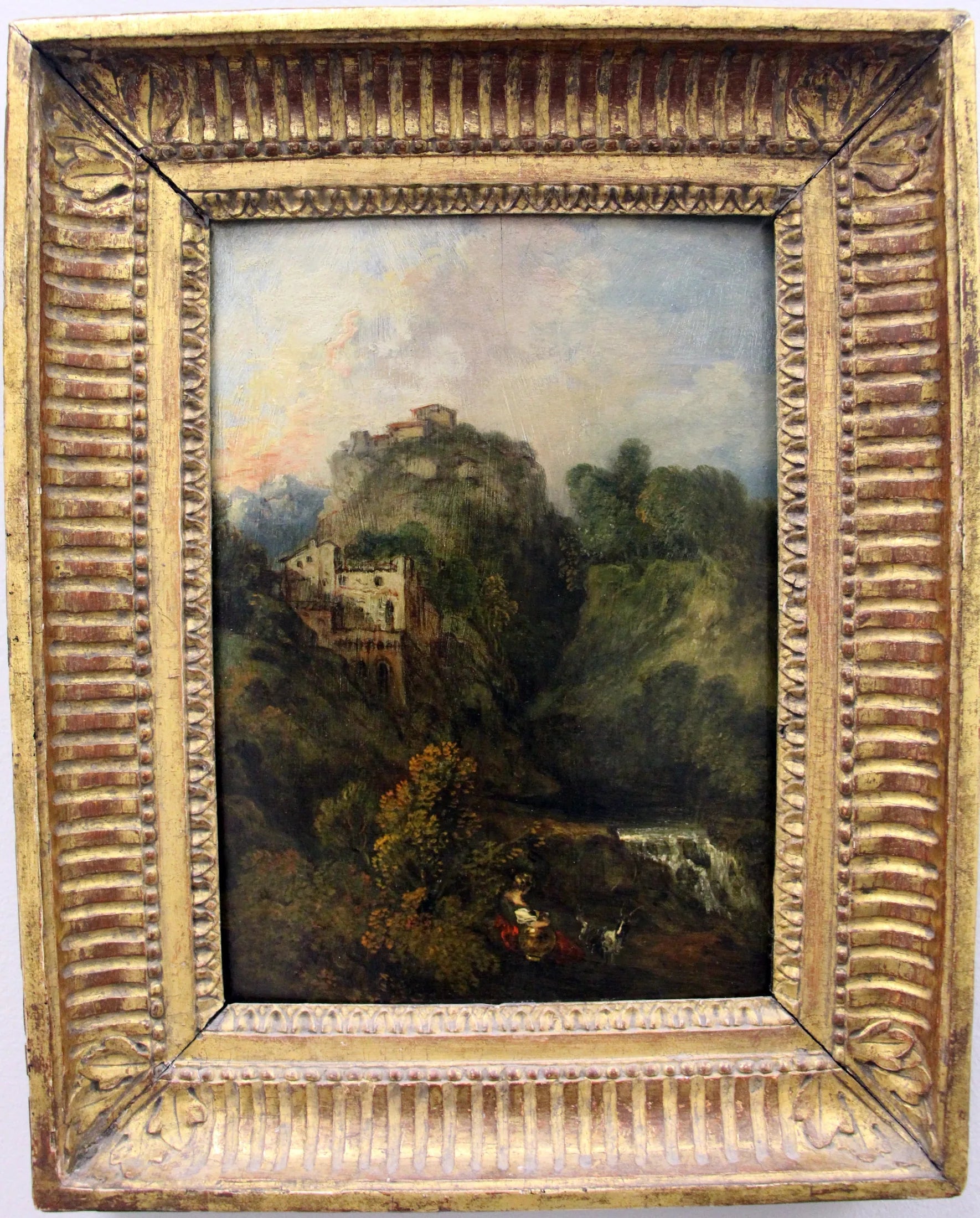 Paysage à la chèvre - Antoine Watteau image 1 tableau peint à l’huile sur toile