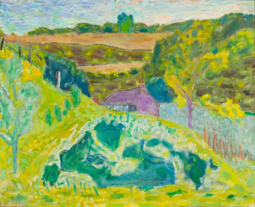 Paesaggio con casa viola - Pierre Bonnard