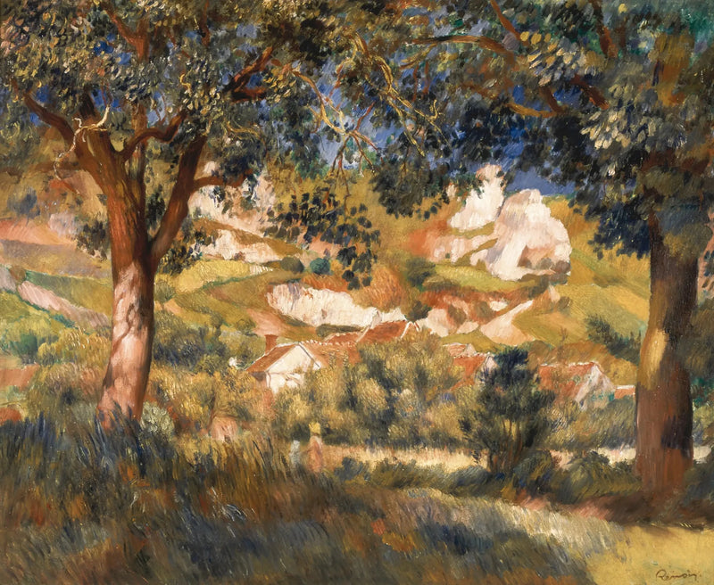 Paesaggio a La Roche-Guyon - Pierre-Auguste Renoir