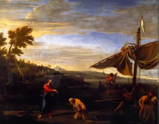 Paesaggio con vocazione di San Pietro - Philippe de Champaigne