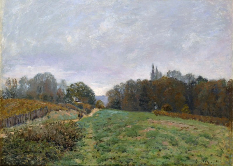 Paesaggio a Louveciennes - Alfred Sisley