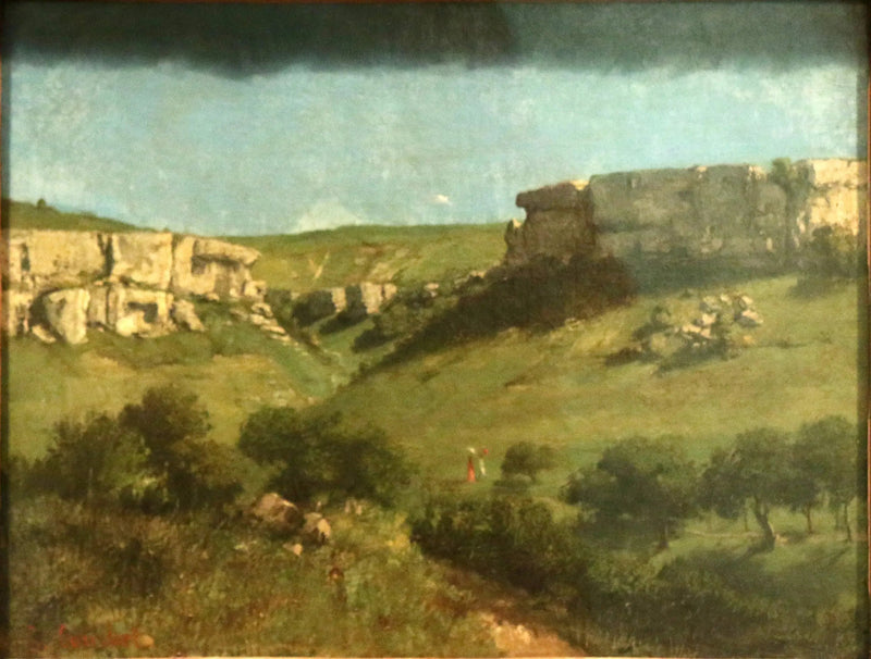 Paesaggio a Ornans - Gustave Courbet