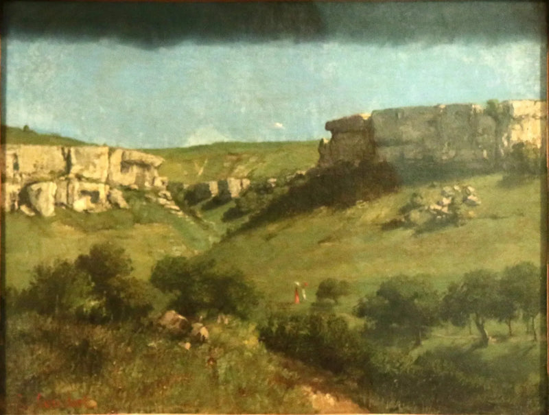 Paesaggio a Ornans - Gustave Courbet