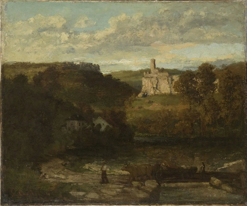 Paesaggio a Ornans - Gustave Courbet