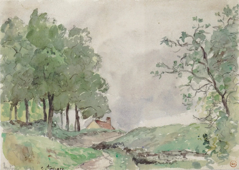 Paesaggio a Pontoise - Camille Pissarro