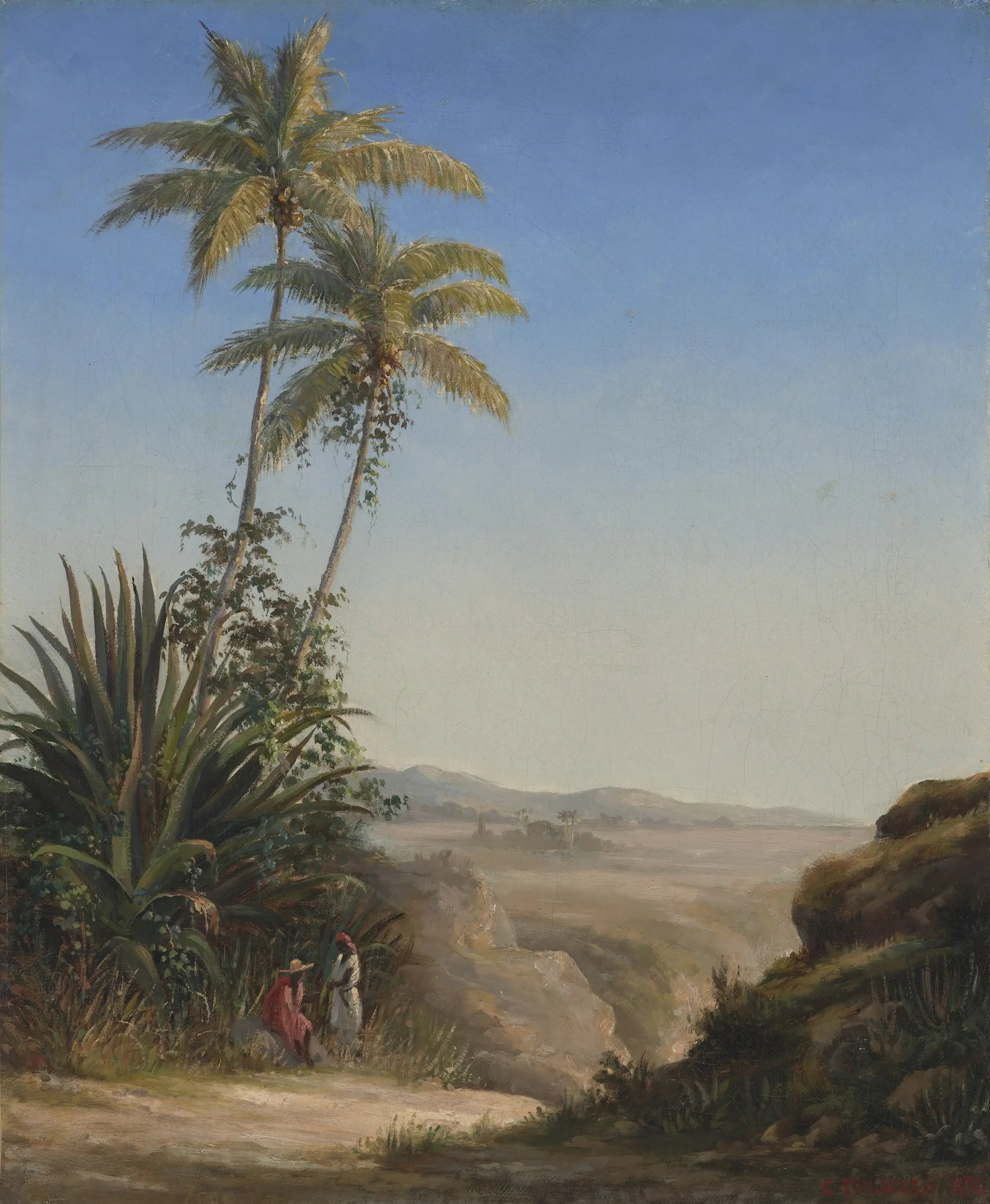 Reproduction du tableau « Paysage à Saint Thomas - Camille Pissarro » par Alpha Reproduction en peinture à l’huile