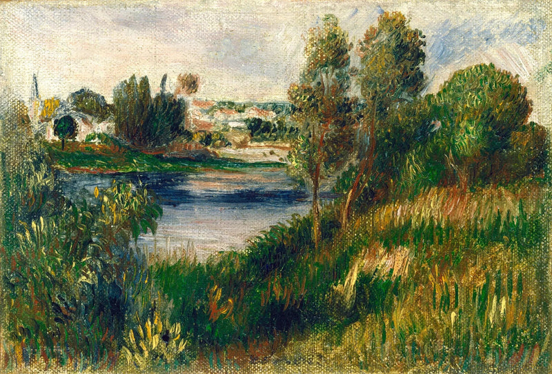 Paesaggio a Vétheuil - Pierre-Auguste Renoir