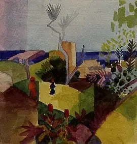 Paesaggio al mare - August Macke