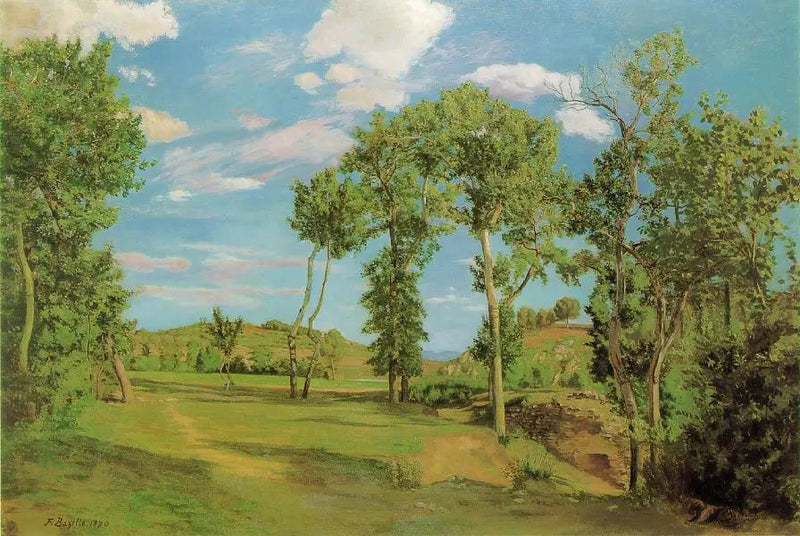 Paesaggio al bordo del Lez - Frédéric Bazille