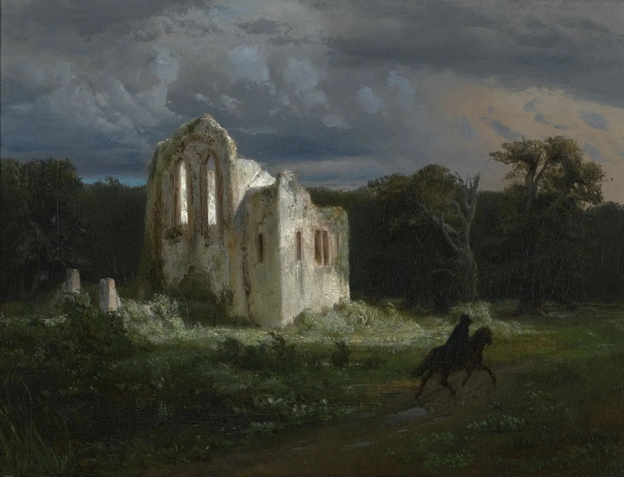 Paesaggio al chiaro di Luna - Arnold Böcklin