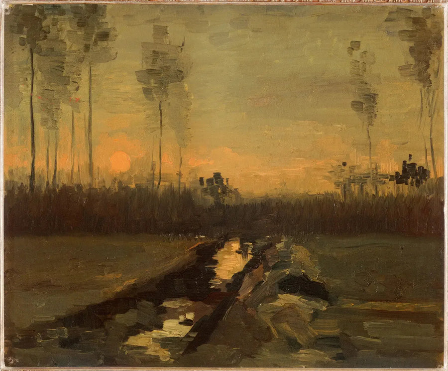 Paesaggio al tramonto - Vincent van Gogh