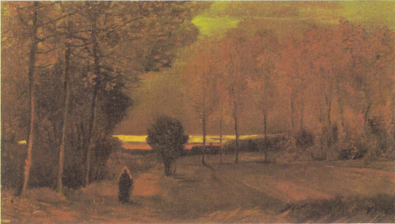 Paesaggio autunnale al crepuscolo - Vincent van Gogh